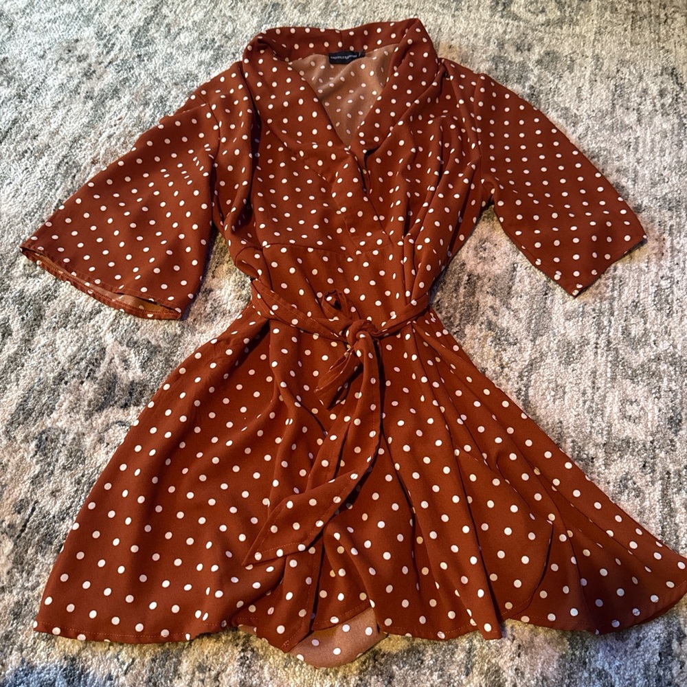 Polka Dot Wrap Dress
